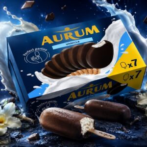Aurum mini vanilla jäätis 7x52ml