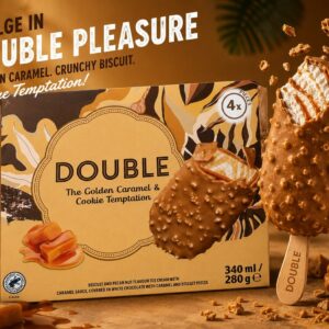 Double caramel jäätis 4x85ml