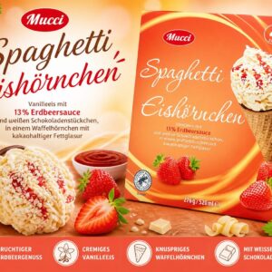 Spaghetti-Eis Hörnchen jäätis 4x130ml