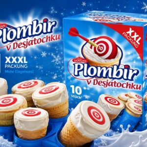 Plombir ice cream 10x120ml